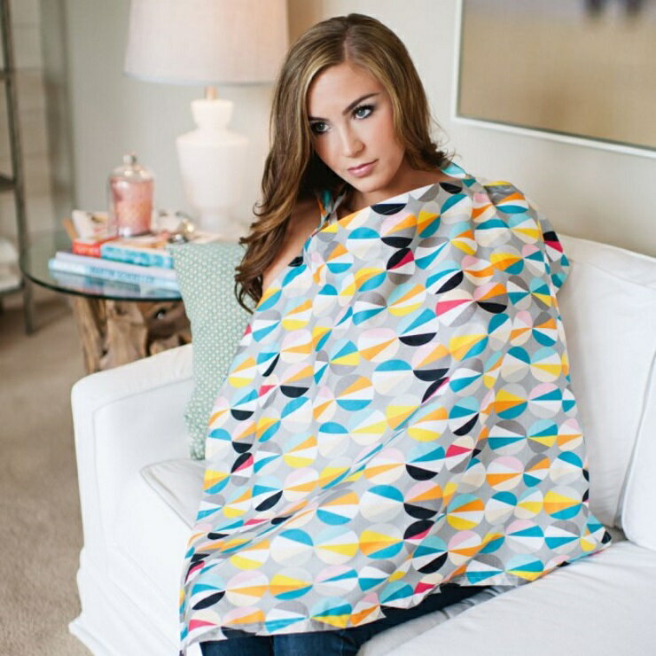 美國Mothers Lounge Udder Cover 美型哺乳巾幾何彩球