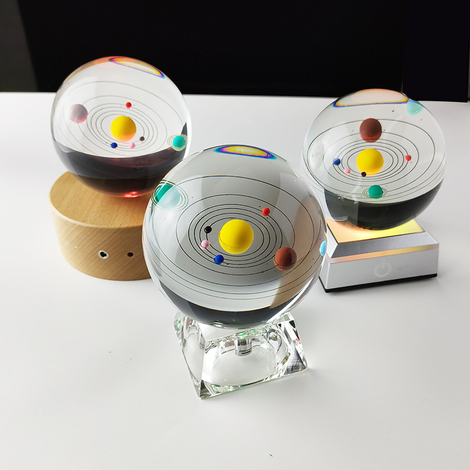 3D繫 大行星模型 創意居飾擺件 體水晶球