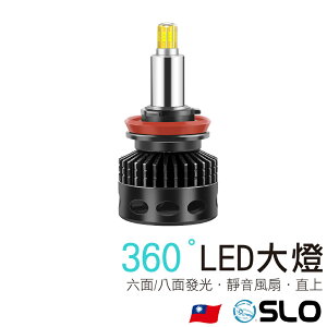 SLO【360度LED大燈】台灣現貨 超越HID 魚眼專用 H1 H7 H11 9006 9012 HIR2 D系列