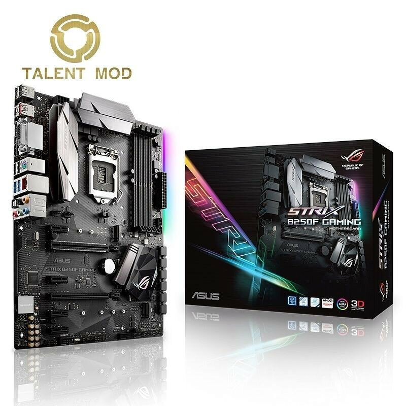 華碩ASUS STRIX B250F GAMING主機板 支援六七代處理器 高效穩定電競主機板 優質散熱設計 多埠擴充