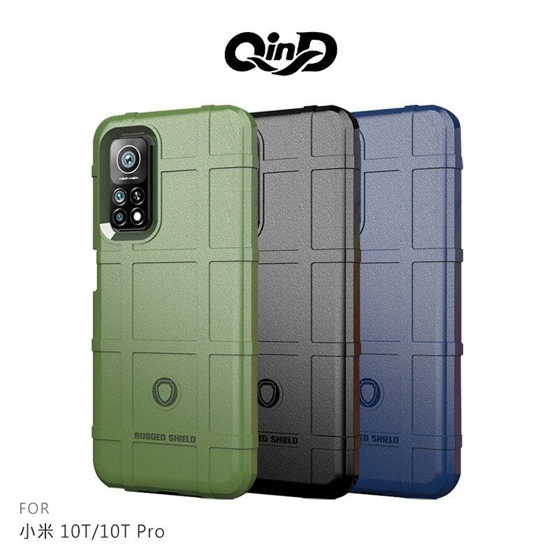 【APP4%點數】QinD 小米 10T/10T Pro 戰術護盾保護套 TPU 手機殼 鏡頭加高
