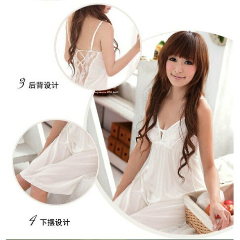 優質 連身睡衣 冰絲睡衣 情趣睡衣 性感睡衣 居家服 睡裙 吊帶睡衣 居家睡衣 連身睡衣 櫻桃嚴選 0