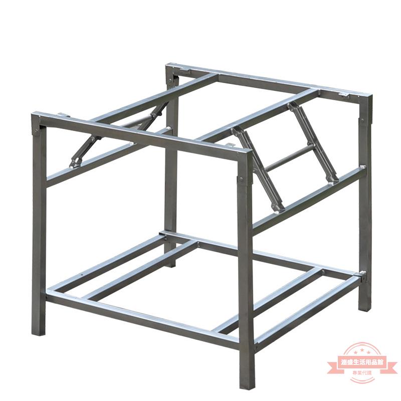 烤火架子大桌子腿鐵架子正方形可折疊餐桌腳架子桌子架子大板支架
