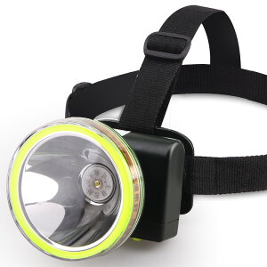 雅格led頭燈強光充電式高亮頭戴式手電筒釣魚夜釣防水礦燈黃光