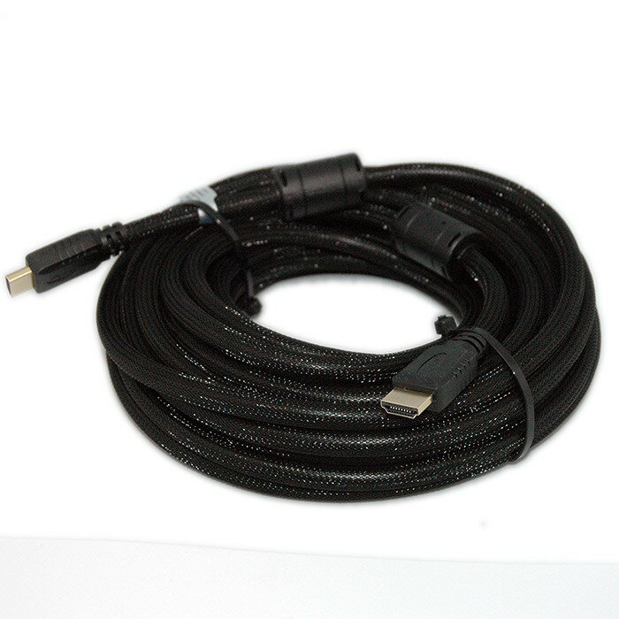 HDMI公對公高清數位影音傳輸線 (10M) 鍍金接頭 編織線 雙磁環 高屏蔽