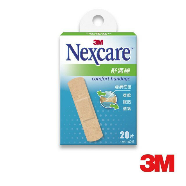 3M Nexcare 舒適繃 1.9x7.5cm 20 片/盒 公司貨【立赫藥局】