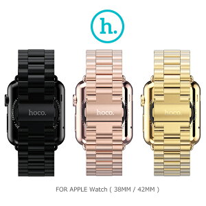 【愛瘋潮】99免運 HOCO Apple Watch (38mm / 42mm) 格朗鋼錶帶-三珠款