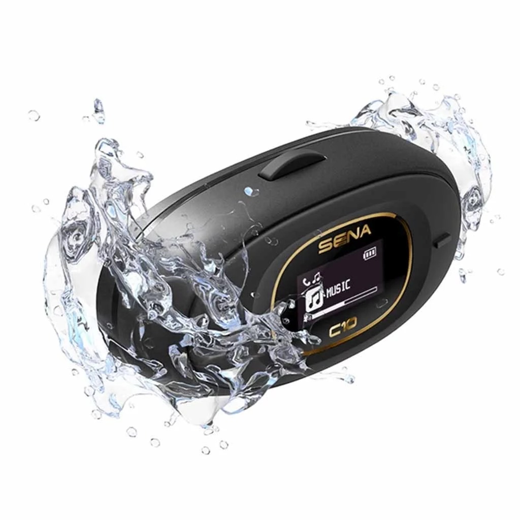SENA -C10 下單贈防水袋或手機防水包 十項全能的安全帽藍芽耳機(黑色) 1