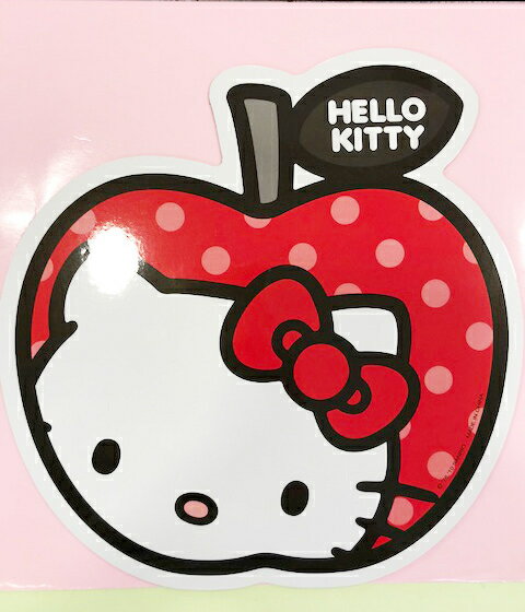 【震撼精品百貨】Hello Kitty 凱蒂貓 凱蒂貓 HELLO KITTY 車用大磁鐵-蘋果 震撼日式精品百貨