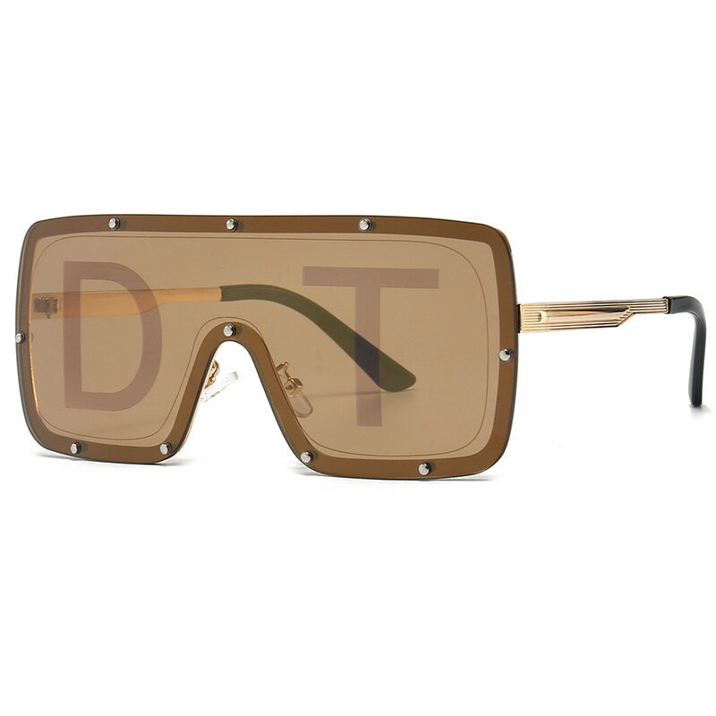 50103新款歐美時尚男士方形無框金屬雙梁太陽眼鏡摩登sunglasses