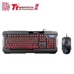 Tt eSPORTS 曜越 軍令官 三色電競鍵盤滑鼠組【三井3C】