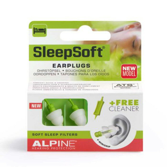 荷蘭原裝進口 Alpine Sleepsoft + 頂級舒適睡眠耳塞 防打呼 鼾聲 睡眠耳塞 睡覺耳塞 【MIGAAB】