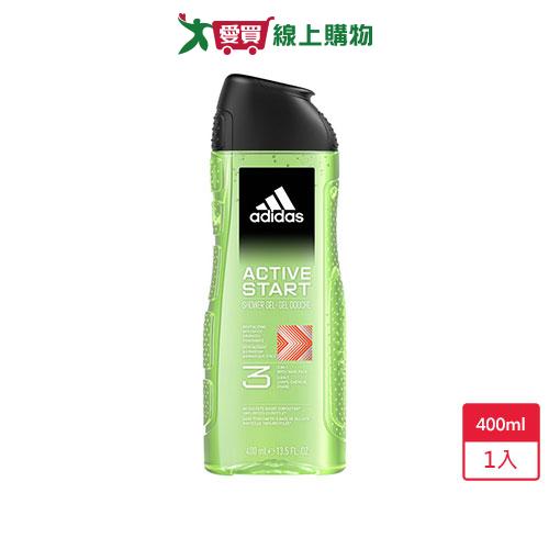 愛迪達男潔顏洗髮沐浴露能量激活400ml【愛買】