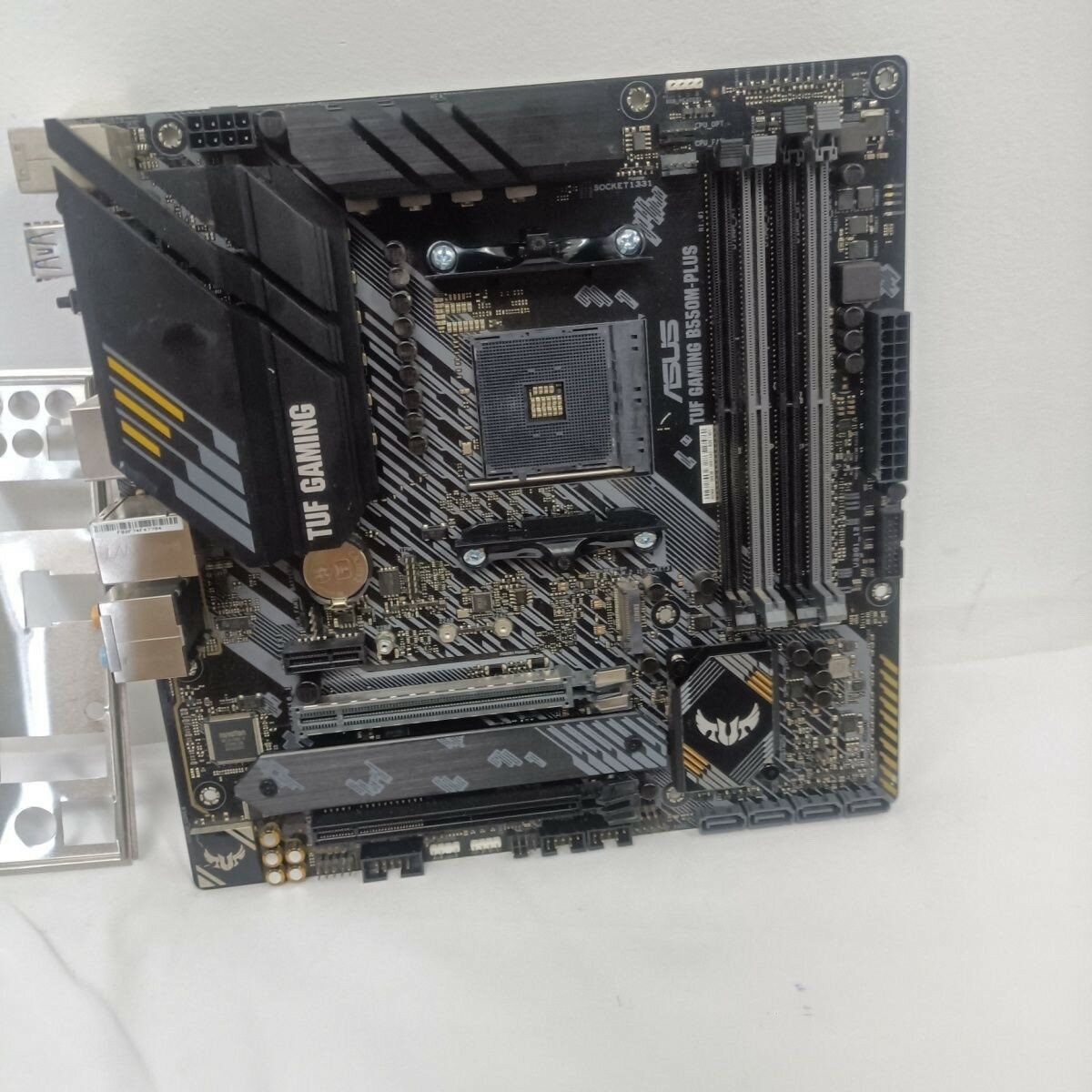 華碩 B550M 重砲手 PLUS 豪華主機板 拆機品 支援銳龍5 5600X 345 AM4 電競主機板 超頻 高速M2