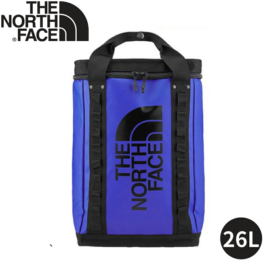 【The North Face EXPLORE FUSEBOX後揹包26L《藍》】3KYF/雙肩揹包/書包/防水揹包/旅遊