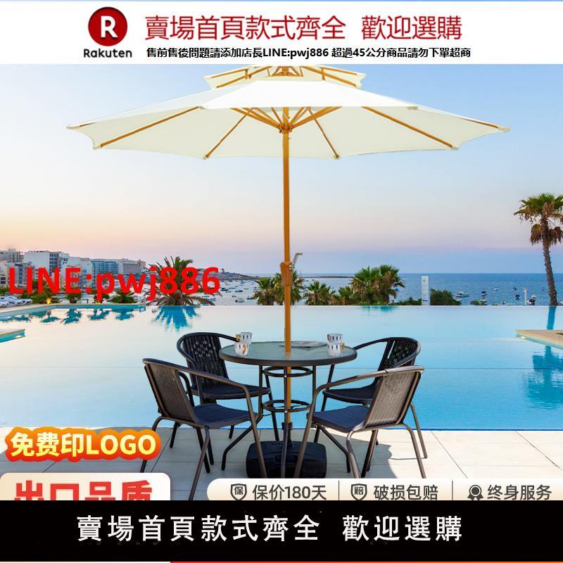 【臺灣公司 優質服務】戶外中柱傘庭院傘室外大太陽傘折疊中柱傘陽臺桌椅遮陽傘戶外擺攤