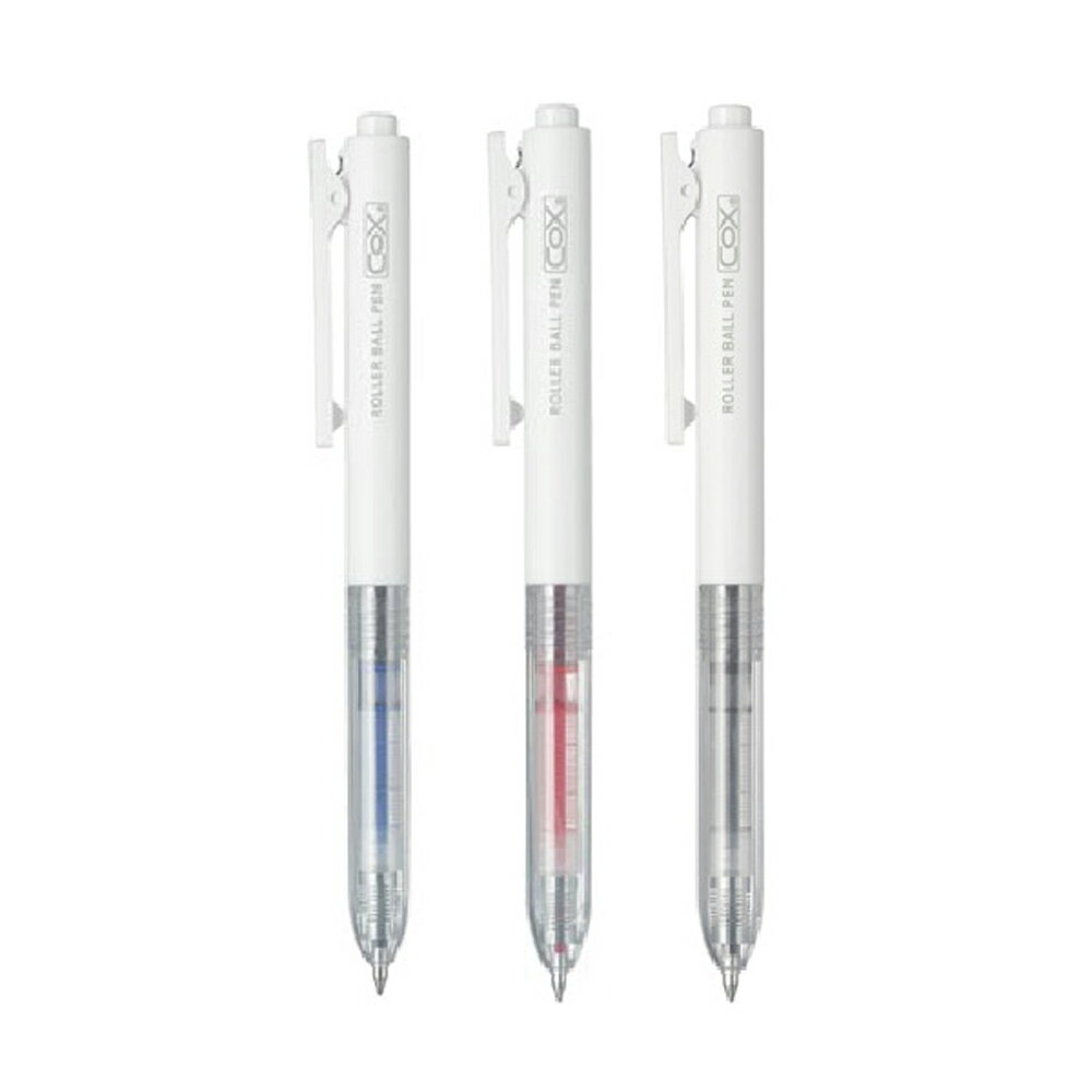 COX 三燕 德國速乾油墨 按壓直液式/大容量 鋼珠筆 0.5mm 12支/盒 CX105【CUBE卡最高10%回饋】