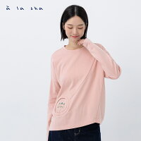 a la sha 洞洞蘋果喵圓領長袖棉T a la sha 洞洞蘋果喵圓領長袖棉T