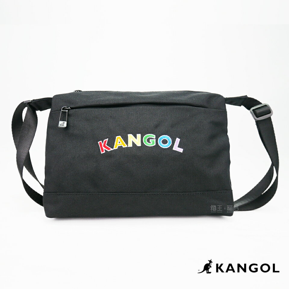 KANGOL 袋鼠 彩色電繡 手拿包 側背包 斜背包 6055380020