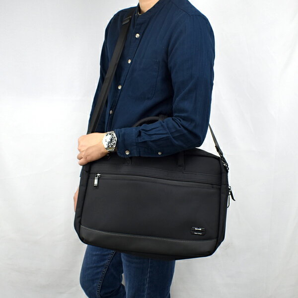 公事包 全黑素面可加大容量 商務包【NZBA8】
