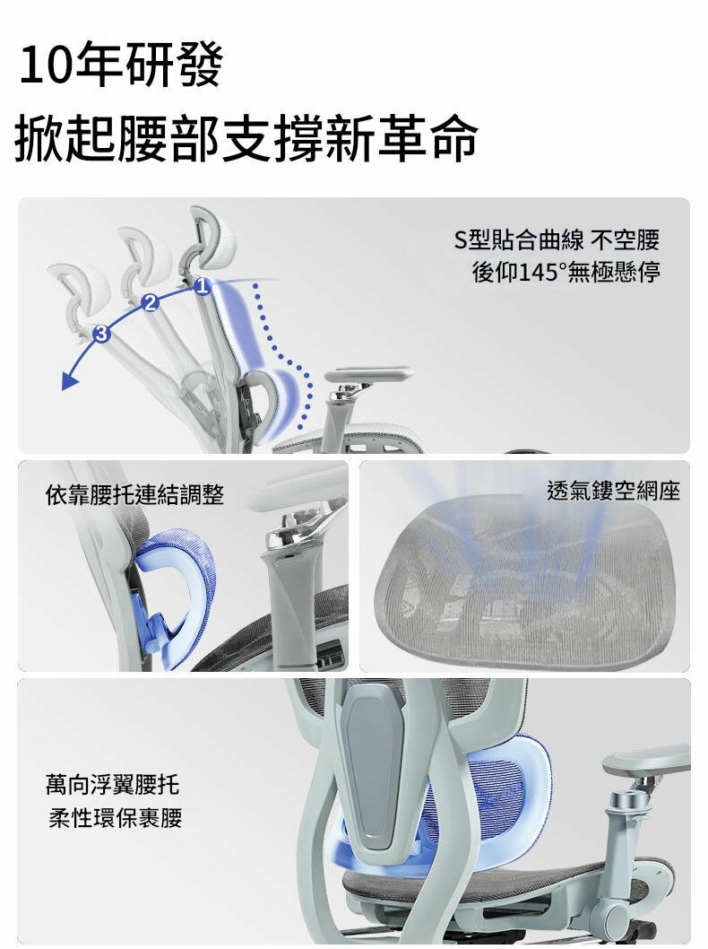 【可開發票】電腦椅 電競椅 人體工學椅 升降椅子 椅子 旋轉椅 辦公椅 椅子 工學椅 書桌椅【台灣現貨-可開發票】 1