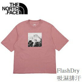 [ THE NORTH FACE ] 男 FlashDry LOGO印花短上衣 粉 / NF0A499VZCF
