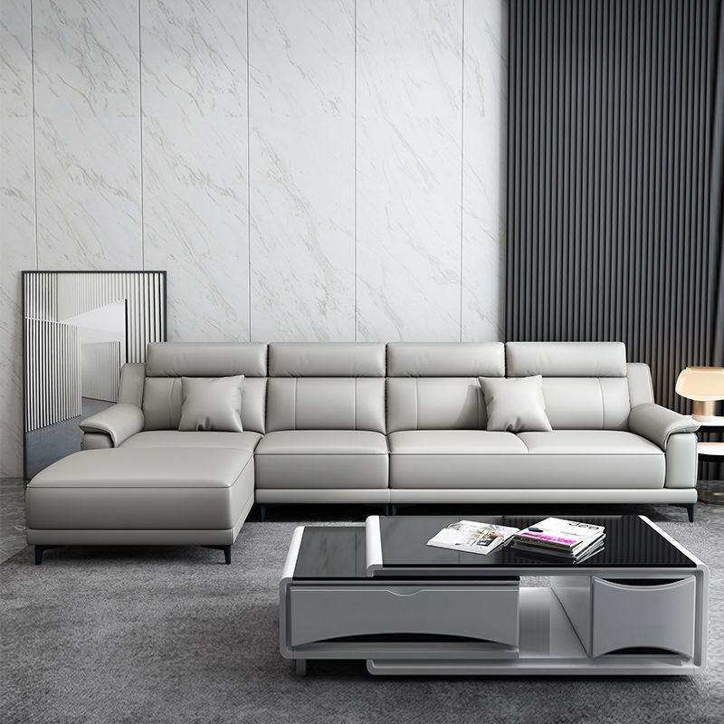 真皮沙發客廳 現代簡約小戶型高檔北歐沙發整裝大戶型 組合 家具