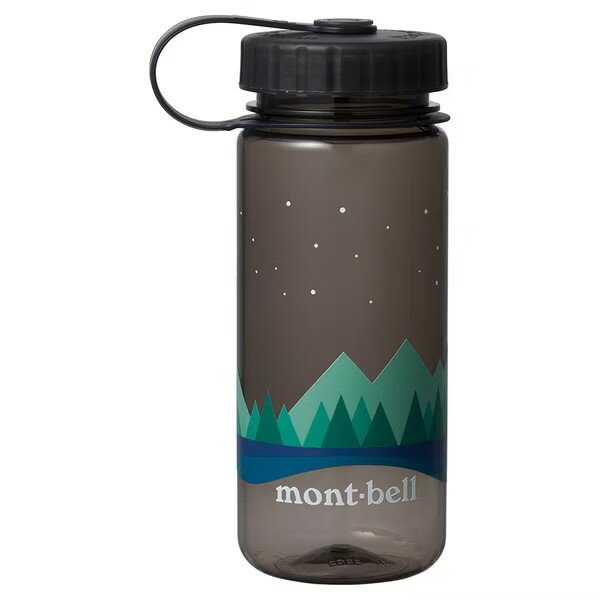 ├登山樂┤日本 mont-bell Print Clear Bottle 0.5L #2 水瓶灰 # 1134224GY