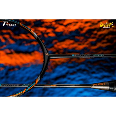 【大自在】免運 FLEET 富力特 羽球拍 X-90E 羽毛球拍 控制型 X-80E改良 升級版 中管二級稍硬 薄型拍框