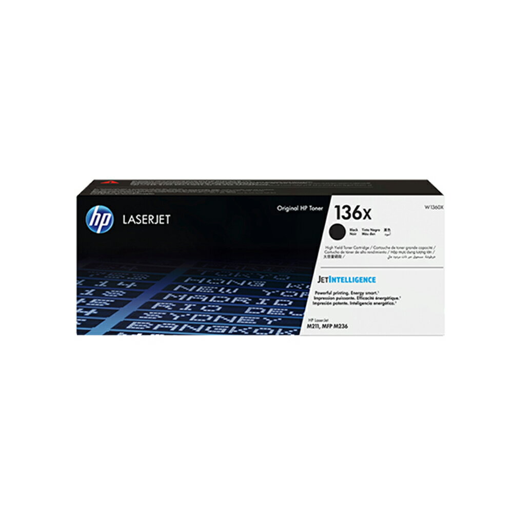 HP 136X LaserJet 高列印量黑色原廠碳粉匣 W1360X 適用 LaserJet M211dw/M236sdw