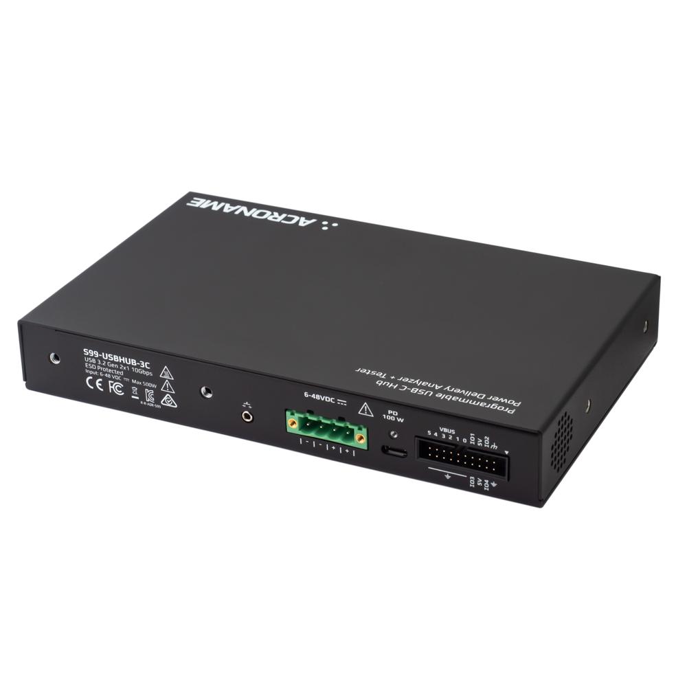 [4美國直購] Acroname S99-USBHUB-3C-PRO USBHub3c: USB-C Hub with Power Delivery Analyzer + Tester | USB 10Gbps (USB 3.2 Gen2x1)