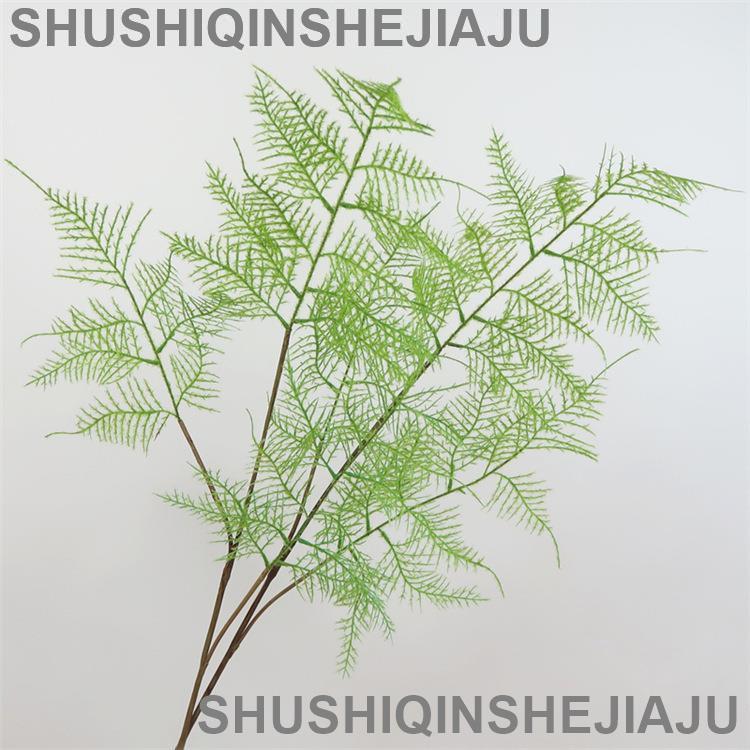 滿280元出貨 仿真花 假花 可開發票 北歐模擬綠植文竹乾枝客廳室內裝飾花卉辦公室綠色四季常青假植物