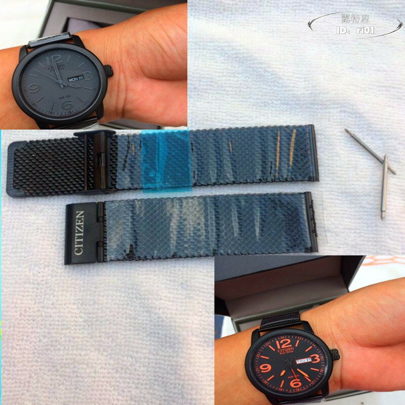 【免運】西鐵城男表 bm8475-26e鋼帶 光動能錶帶 手錶錶帶 BM8475 不鏽鋼米蘭鋼帶