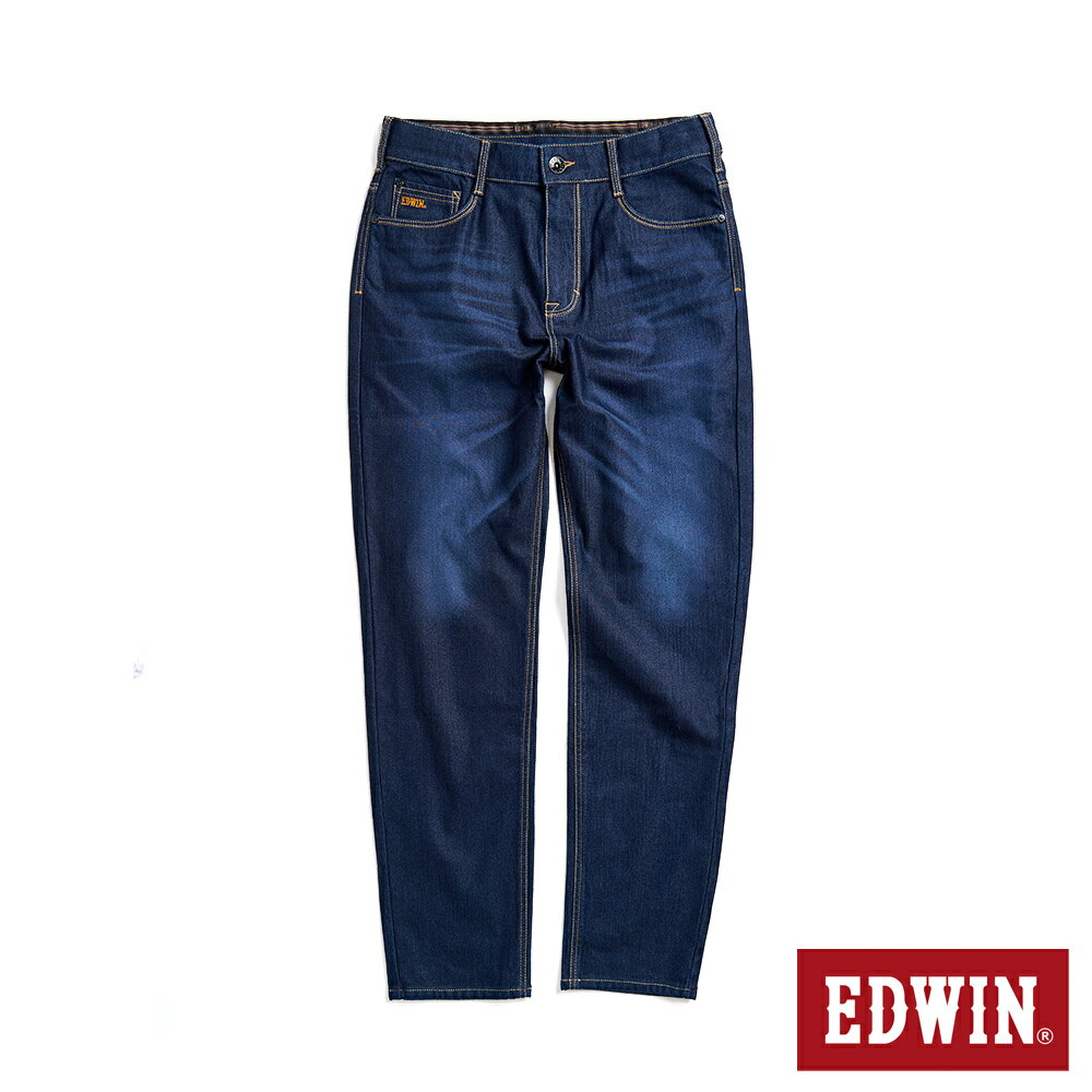 EDWIN 男款 JERSEYS 加大碼 超彈力高腰丹寧錐形迦績褲 (原藍磨)