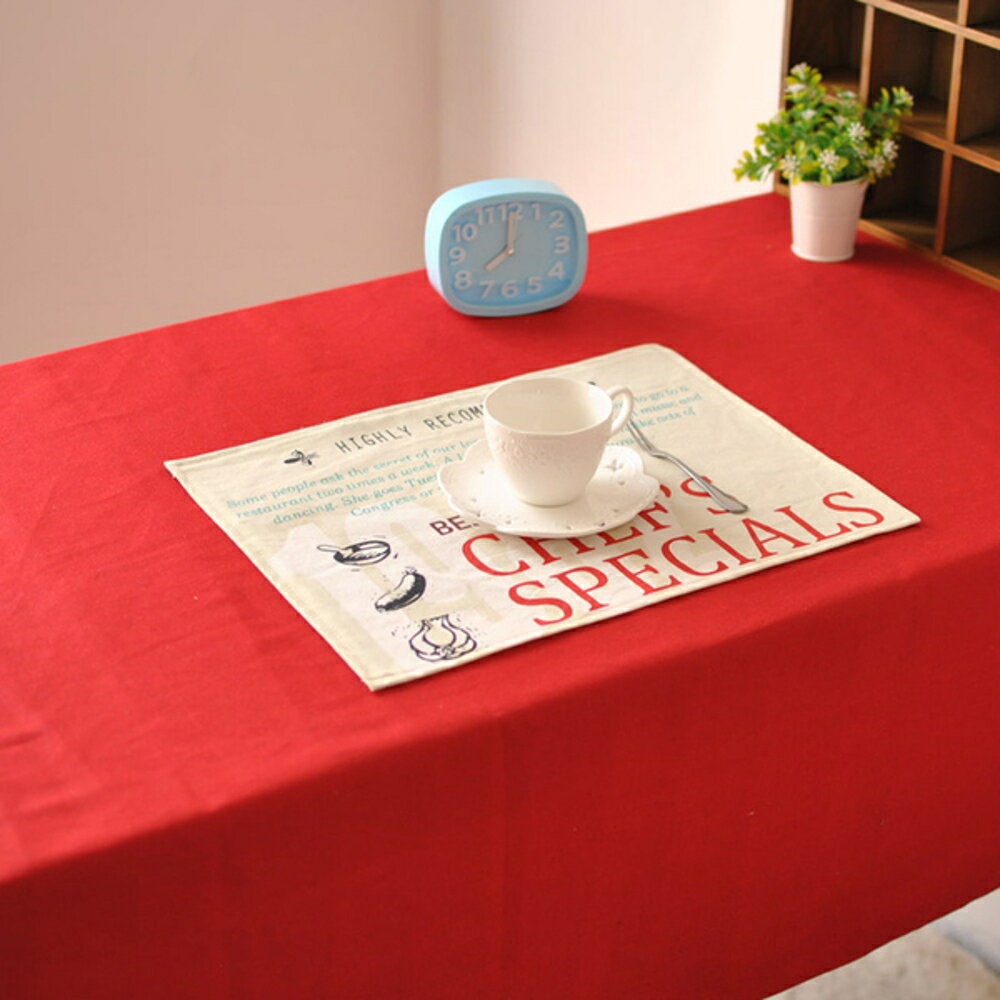 時尚可愛空間餐桌布 茶几布 隔熱墊 鍋墊 杯墊 餐桌巾143 (100*140cm)
