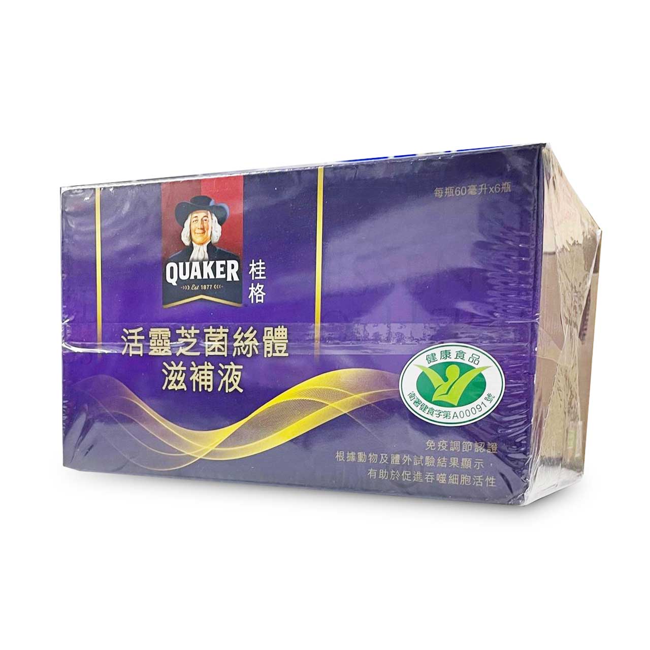{桂格}活靈芝滋補液 60ml*6瓶/盒*小柚子*