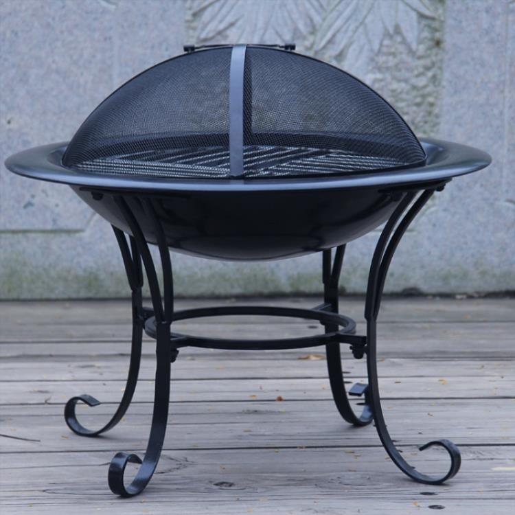 九折新品~庭院烤火爐炭火爐煮茶鐵爐子燒柴冬天家用取暖戶外火盆不銹鋼燒煤【新年快樂】