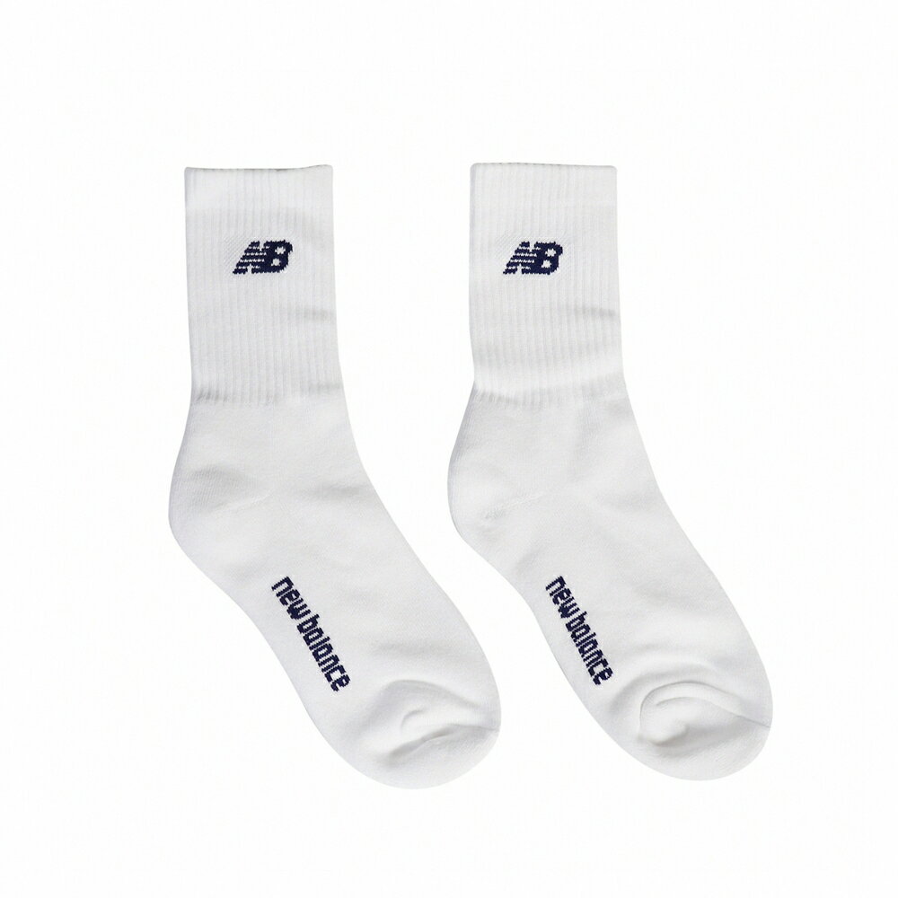 【全館滿額折】 New Balance 白 運動 休閒 常年款 中長襪 男女款 H8565 【新竹皇家 7130400380】