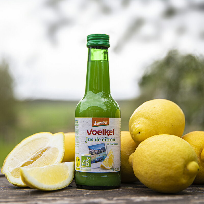 Voelkel 維可 100%檸檬原汁 200ml/瓶 檸檬汁 德國檸檬汁 生薑檸檬汁 黃檸檬汁 鮮榨檸檬汁 無加糖檸檬