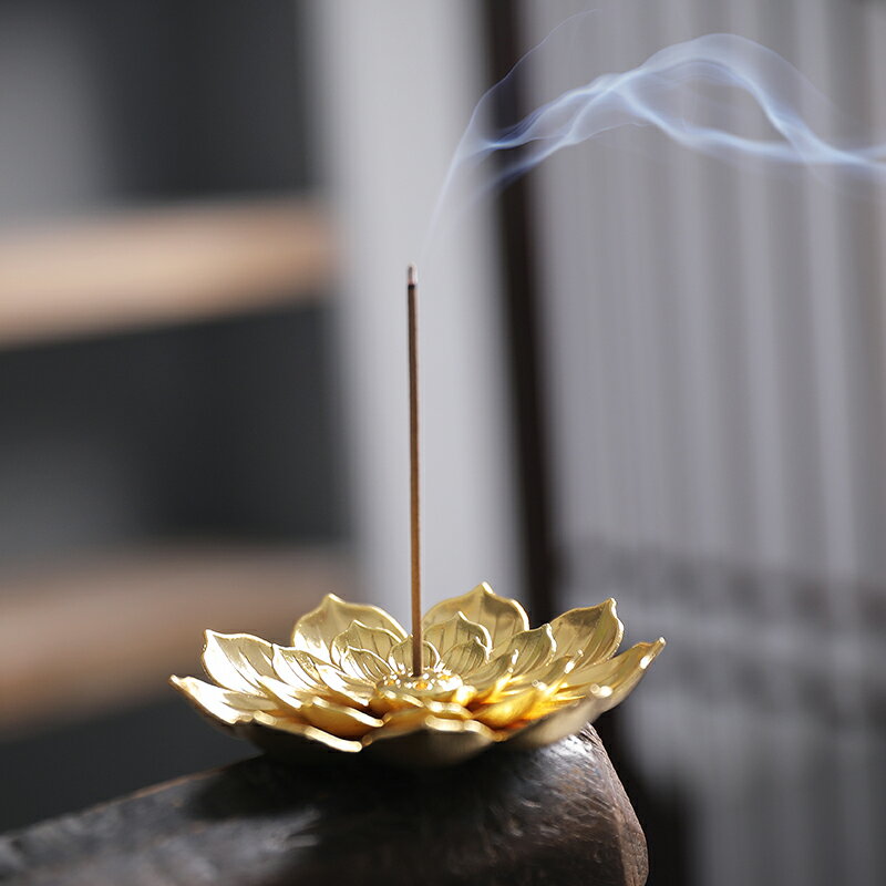仿古多孔蓮花香插香座香臺家用線香插香薰爐檀香爐擺件茶道焚香器