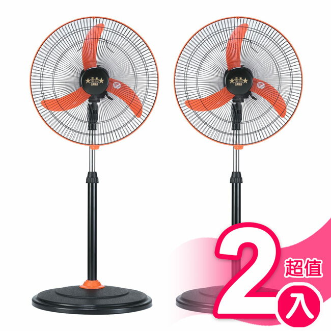 超值2入組【雙星牌】18吋飛刀型空氣循環涼風扇 TS-1899