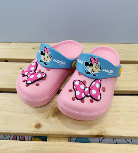 【震撼精品百貨】Micky Mouse 米奇/米妮 台灣製正版兒童迪士尼花園鞋-粉米妮(15 20號)#19348 震撼日式精品百貨