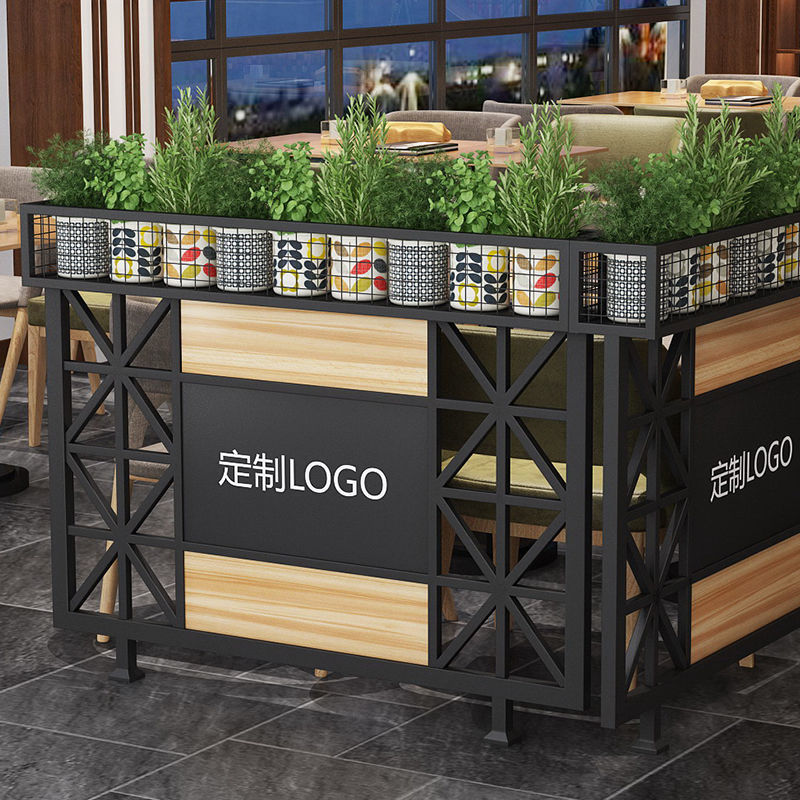 【最低價】【公司貨】餐廳簡約卡座矮隔斷屏風圍欄花架槽酒吧過道護欄奶茶店火鍋店隔斷 6