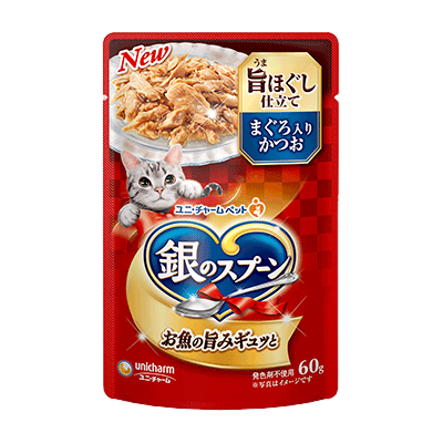 日本Unicharm 銀湯匙貓餐包 三星餐包 銀湯匙 貓餐包 貓零食 寵物餐包 銀湯匙無添加餐包【1007001】 0