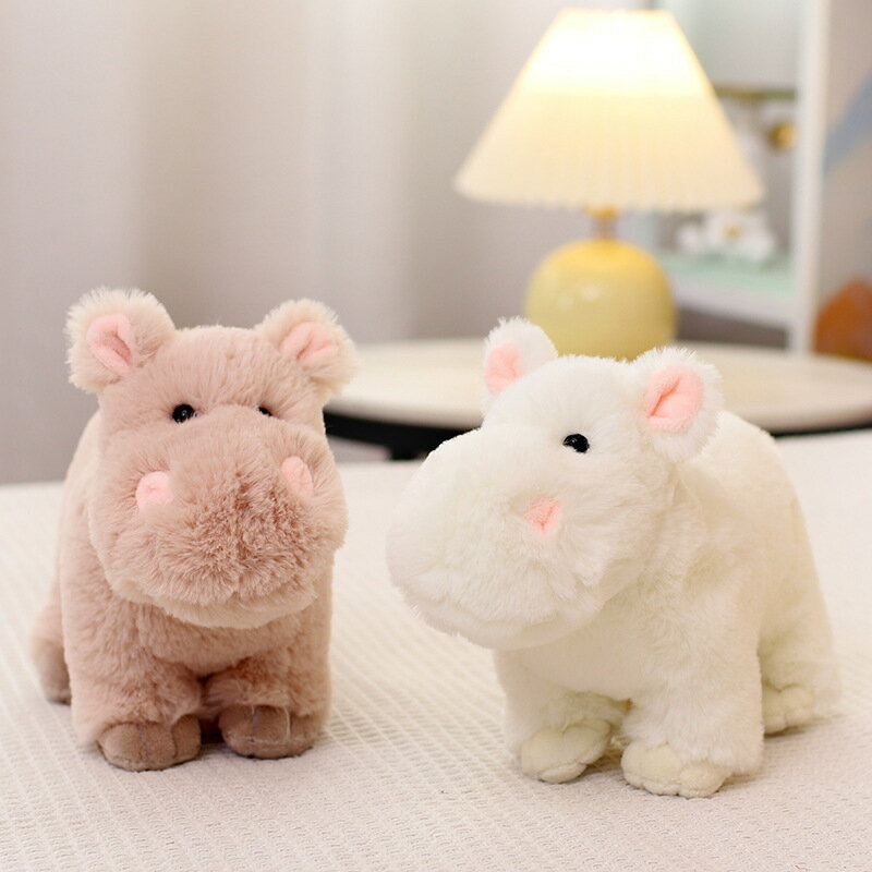可愛河馬動物毛絨公仔玩具治癒呆萌禮物陪伴安撫送女友送女生禮品
