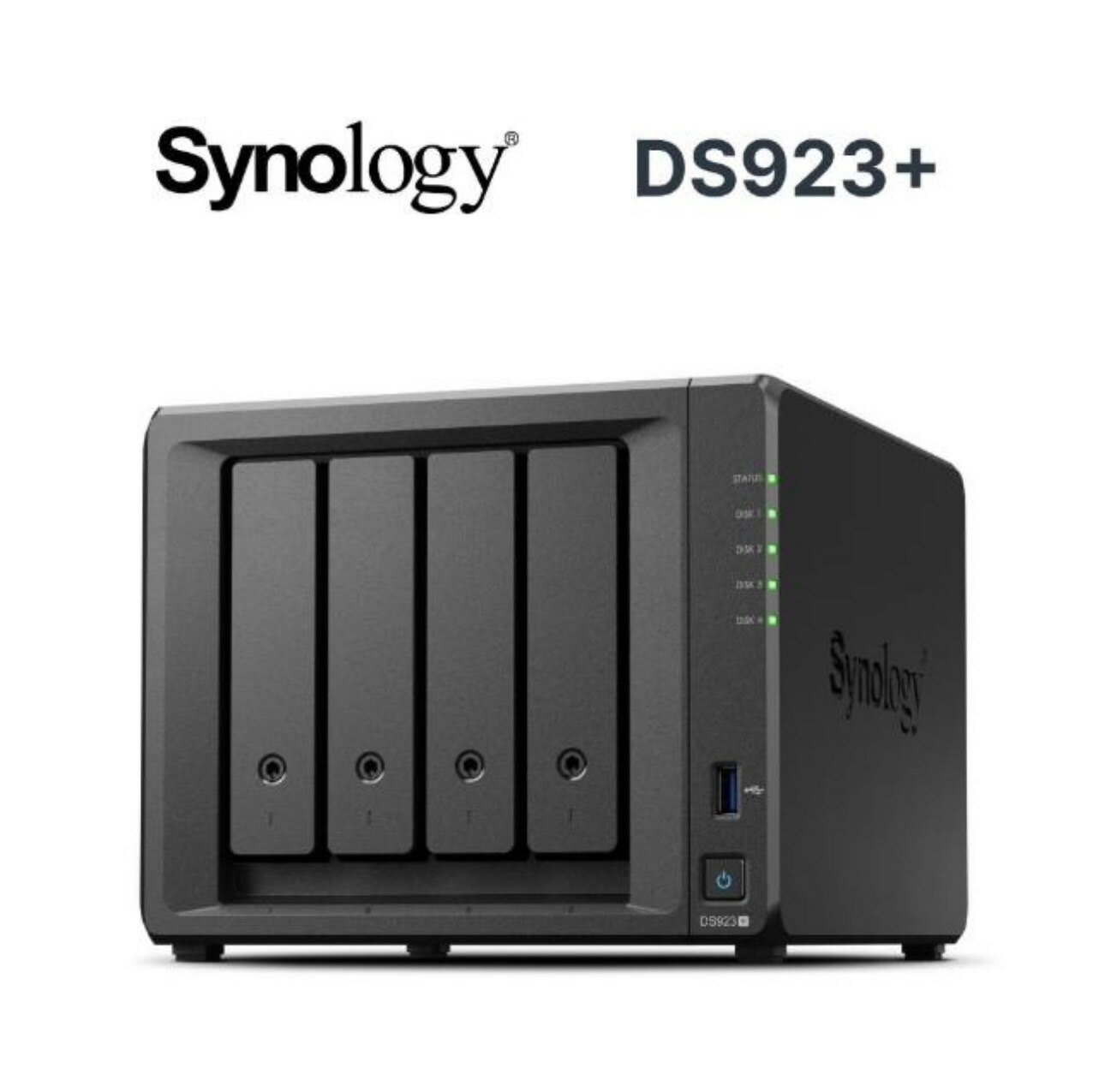 【APP下單點數9%送】Synology 群暉科技 DS923+ 4Bay 雙核心 4GB NAS 網路 網路儲存伺服器 伺服器 (不含硬碟)