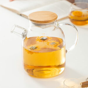 冷水壺玻璃涼水壺瓶大容量泡茶茶壺家用北歐耐高溫晾白開水杯扎壺