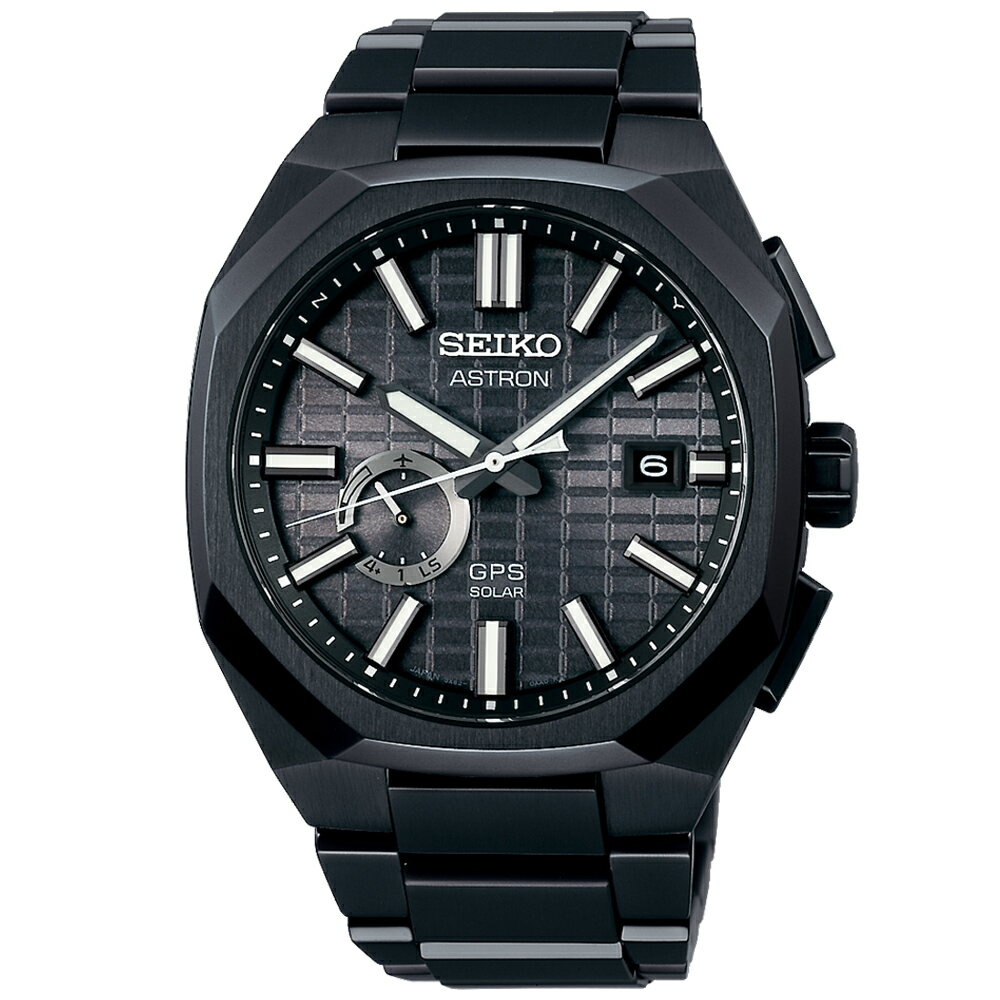SEIKO 精工錶-黑牌款-ASTRON GPS衛星 鈦金屬多邊形太陽能腕錶3X62-0AA0SD(SSJ015J1)-41mm-黑面鈦帶【刷卡回饋 分期0利率】【APP下單4%點數回饋】