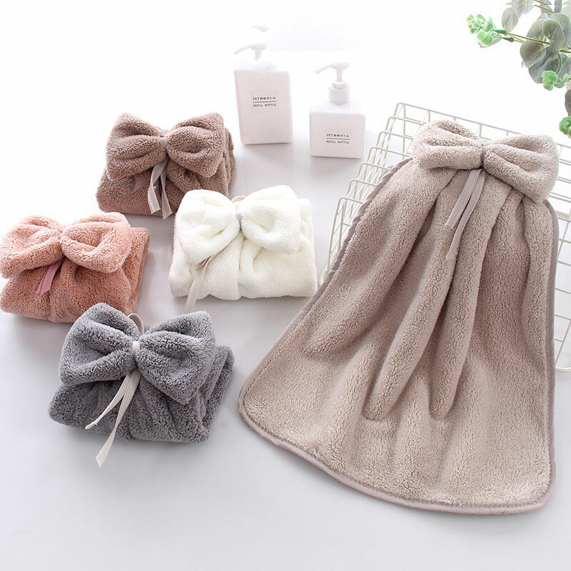 擦手巾掛式可愛吸水韓國廚房用品兒童插帕搽抹手布毛巾衛生間神器