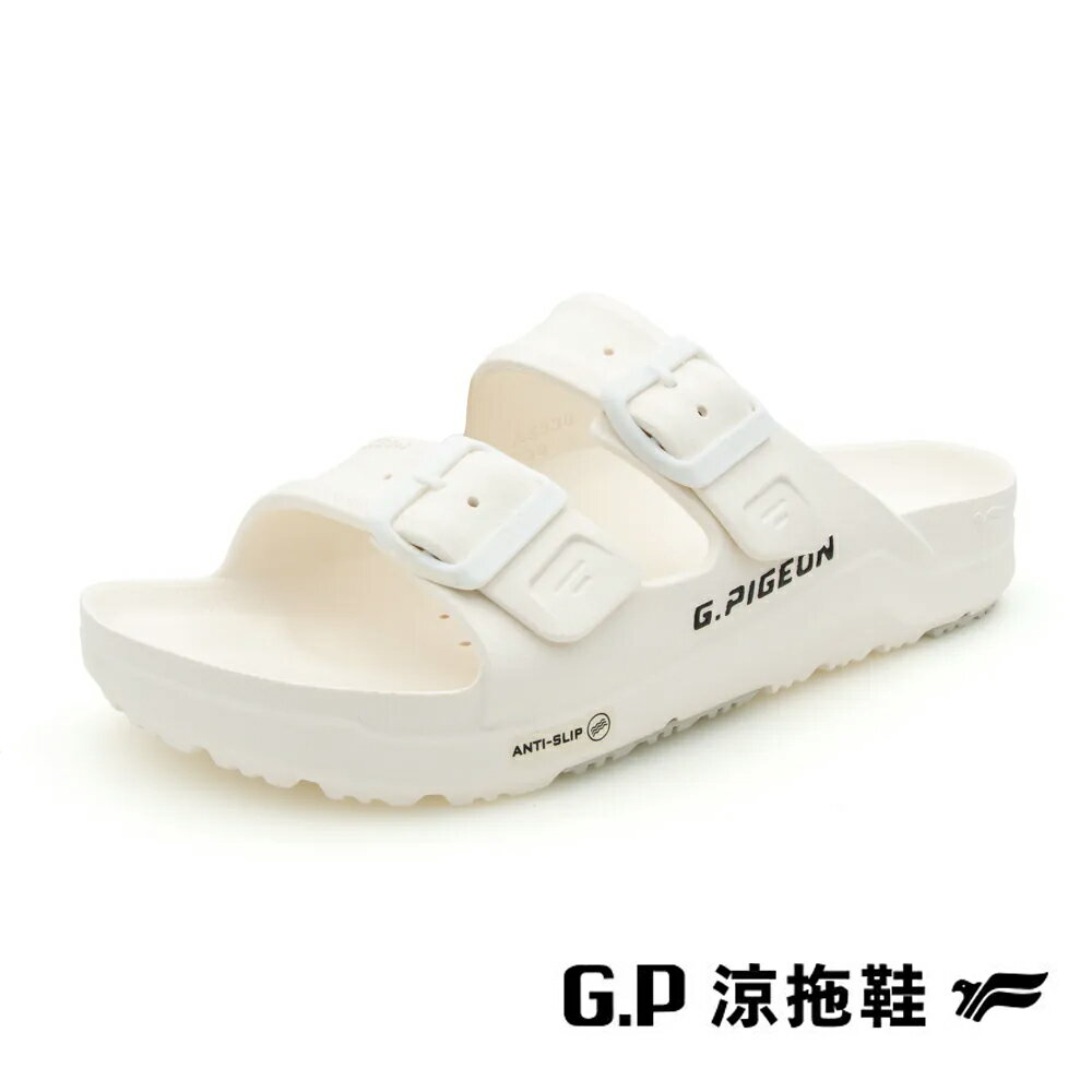 G.P(女)AQUOS綠藻舒適機能水行鞋 拖鞋 女鞋-白色